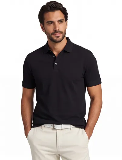 Hugo Boss Poloshirt Boss Black H-pack normale fit korte mouw zwart 3-knoops