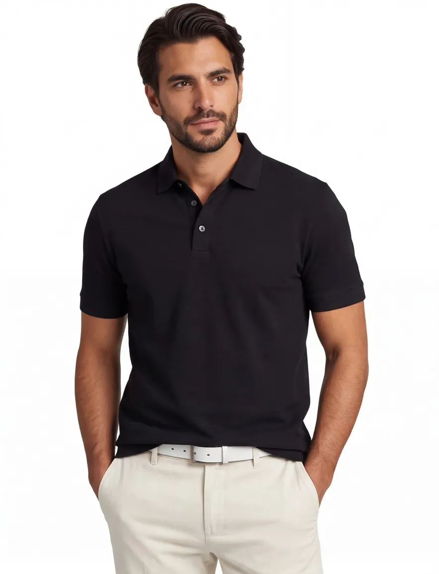 Poloshirt Boss Black H-pack normale fit korte mouw zwart 3-knoops