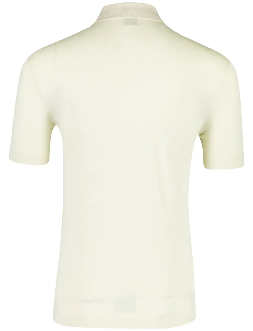 BOSS Black poloshirt creme effen