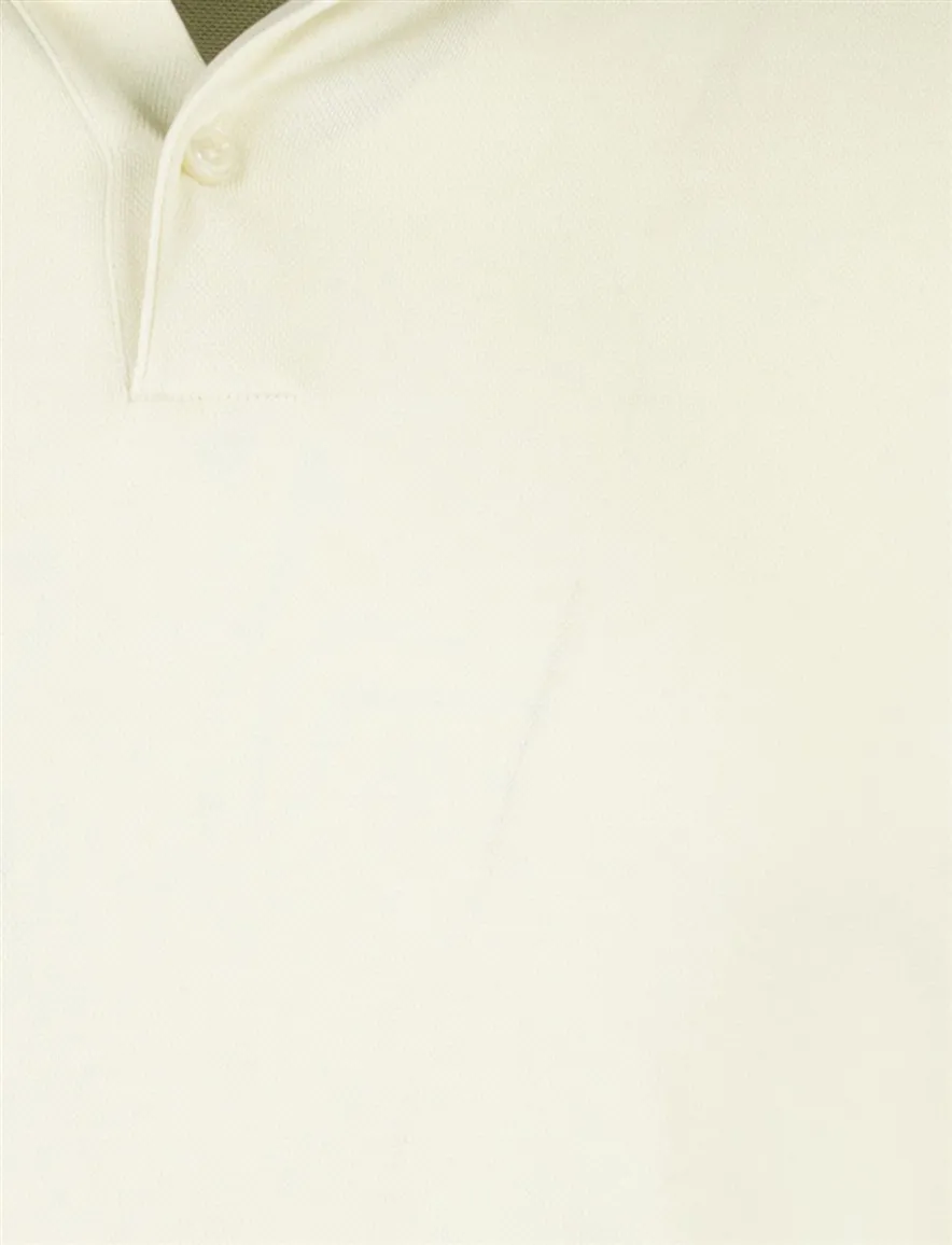 BOSS Black poloshirt creme effen