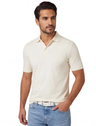 Hugo Boss BOSS Black poloshirt creme normale fit
