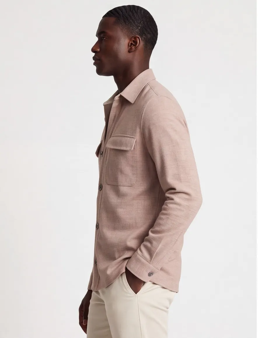 Gentiluomo overshirt gemeleerd oranje