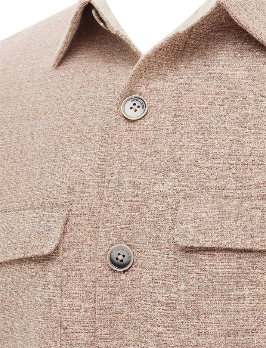 Gentiluomo overshirt gemeleerd oranje