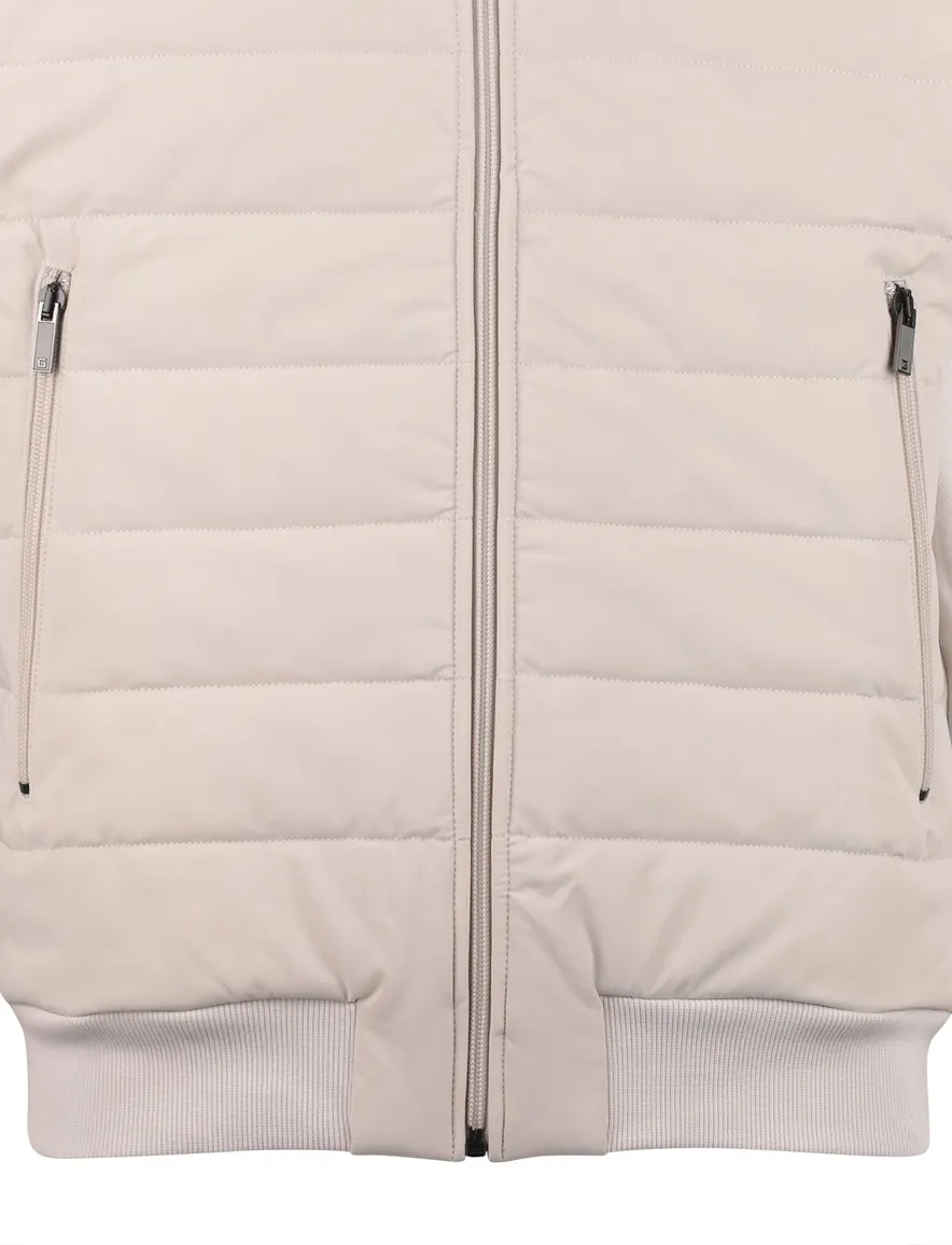 Gentiluomo Vest beige gewatteerd