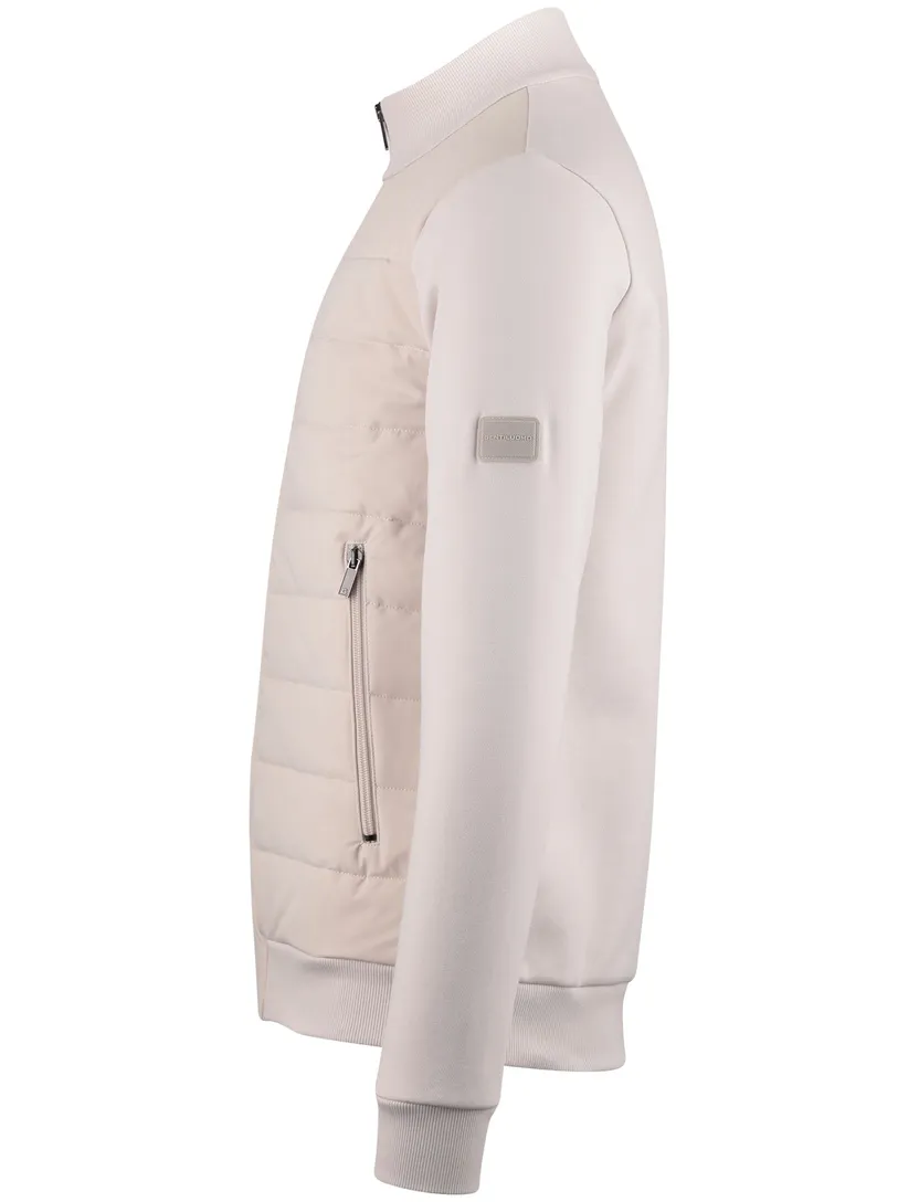 Beige vest Gentiluomo rits opstaande kraag