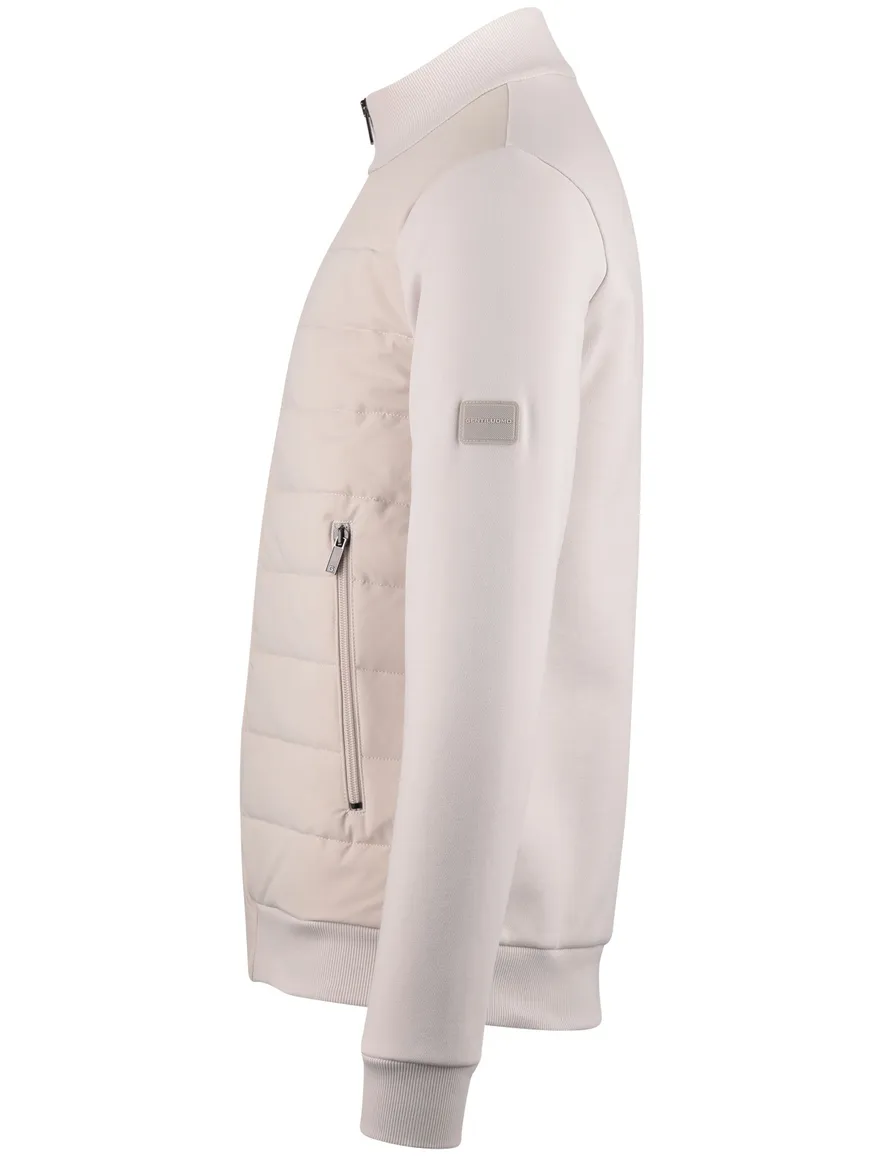 Gentiluomo vest beige rits opstaande kraag