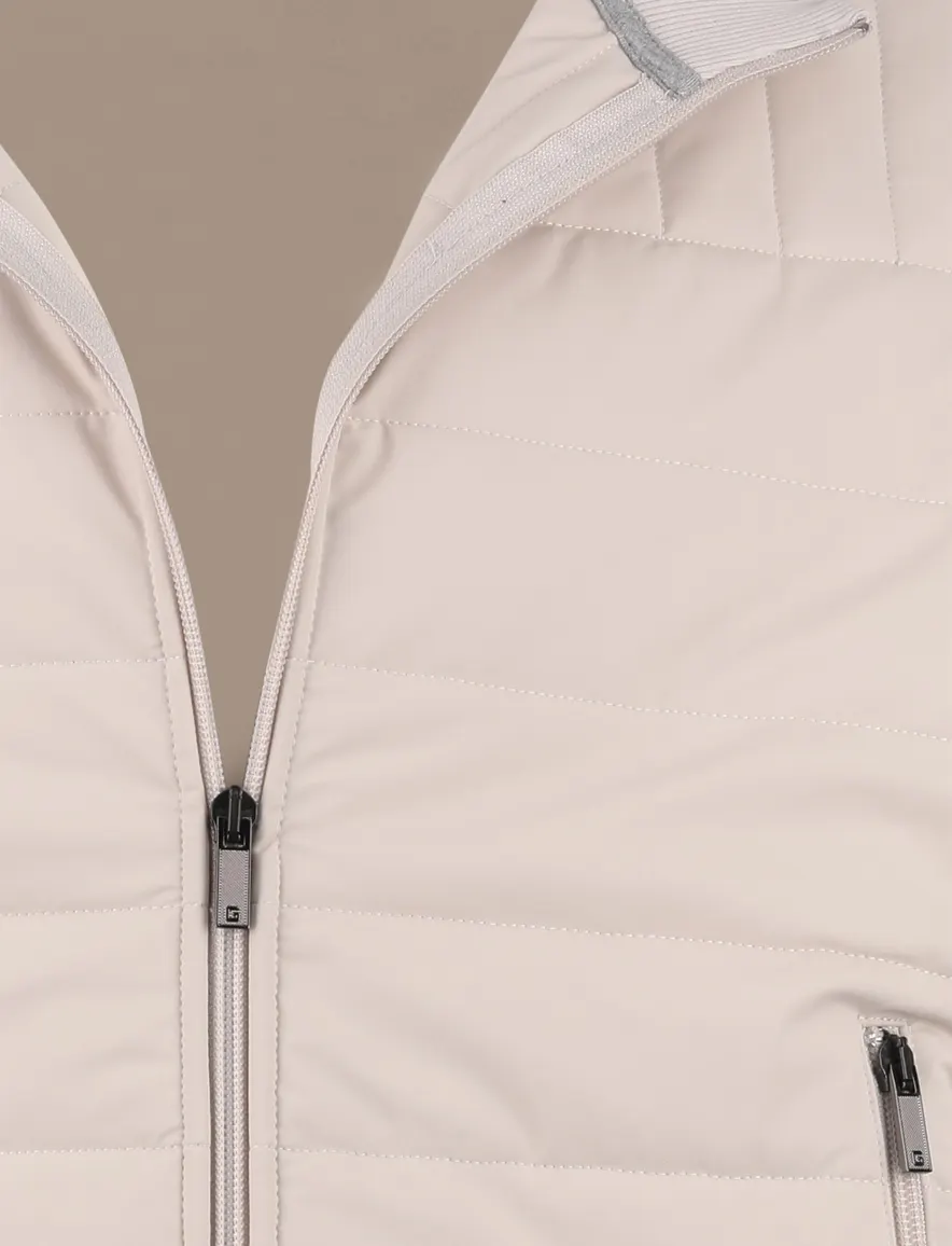 Gentiluomo Vest beige gewatteerd