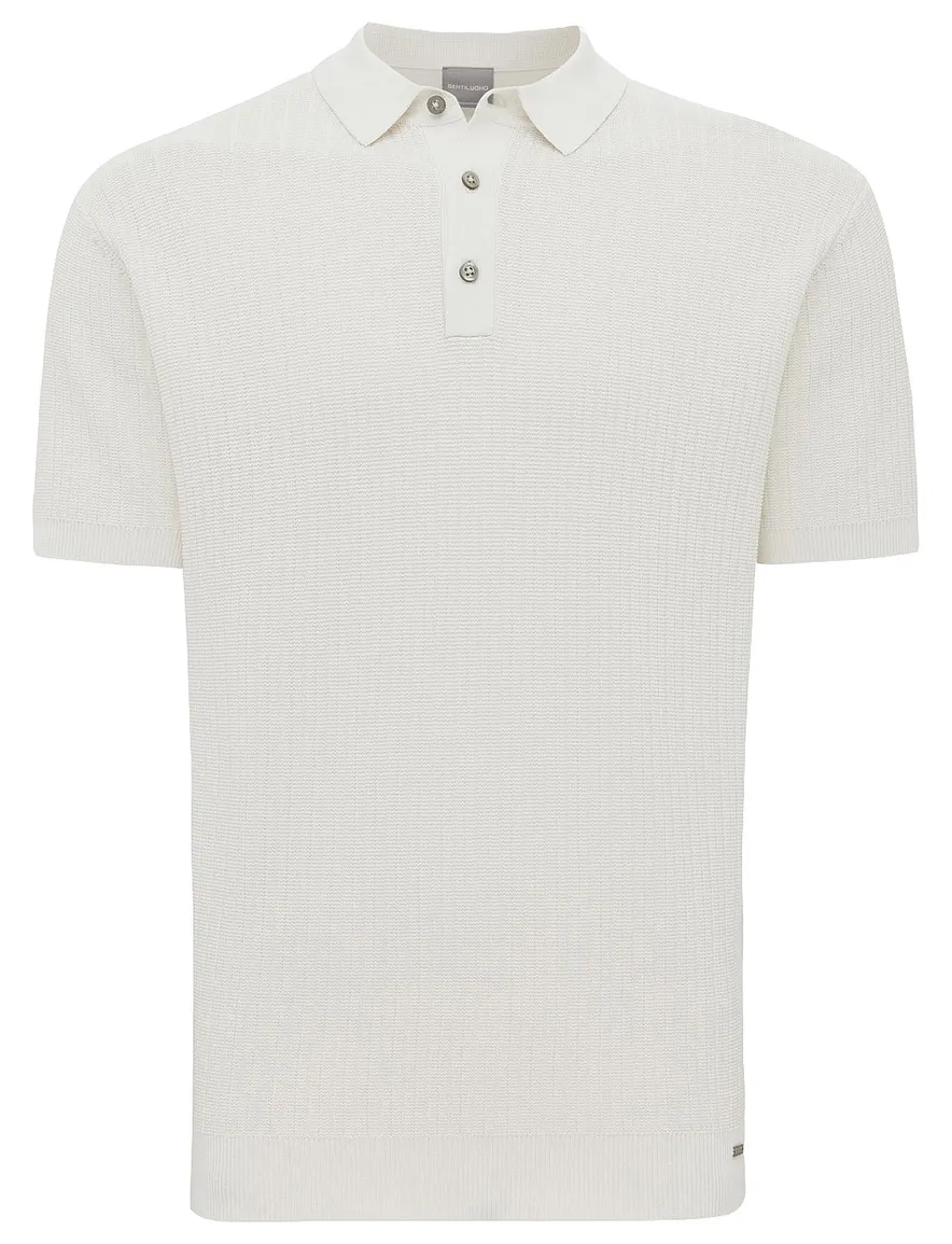 Gentiluomo Polo Ecru structuur