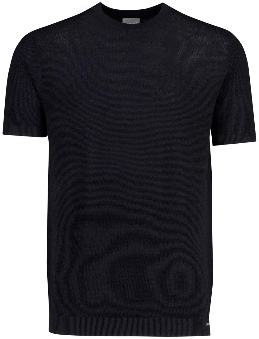 Donkerblauw T-shirt ronde hals Gentiluomo