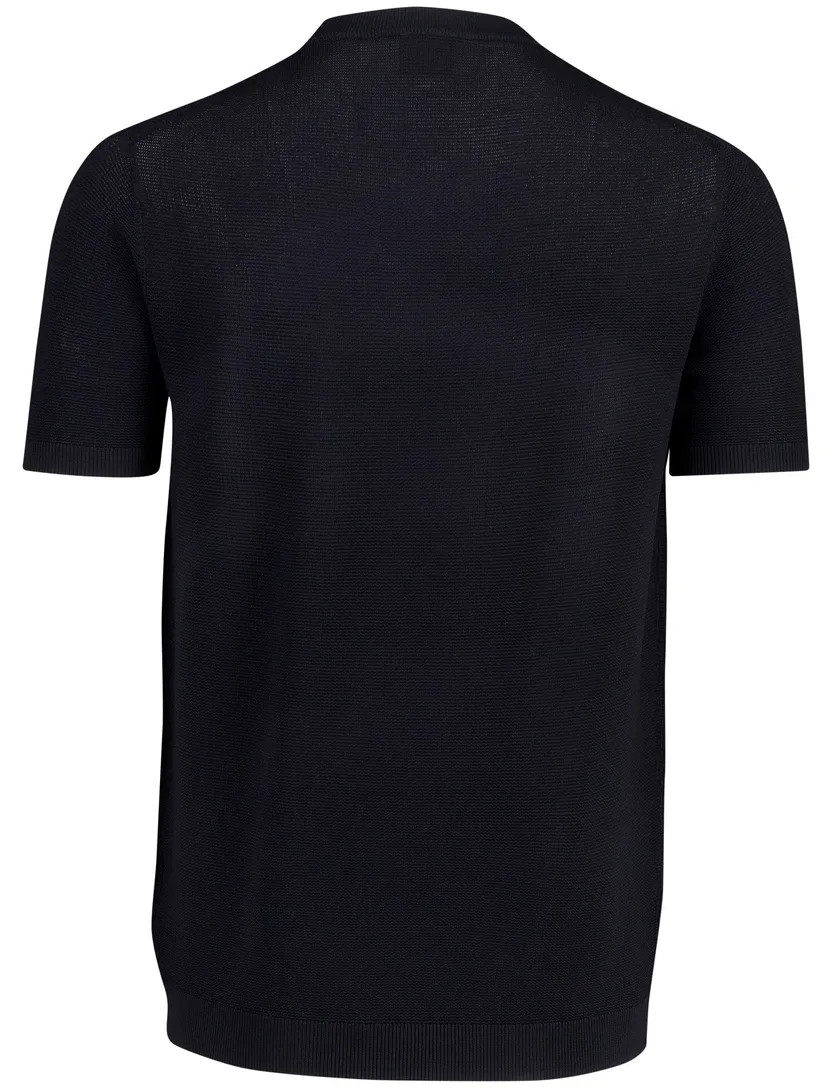 Donkerblauw T-shirt ronde hals Gentiluomo