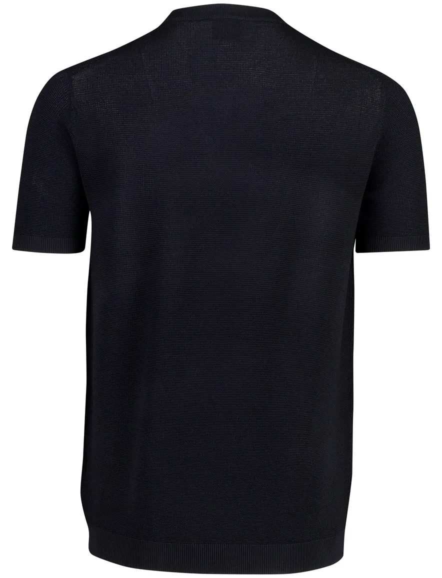 T-shirt Gentiluomo ronde hals donkerblauw viscose