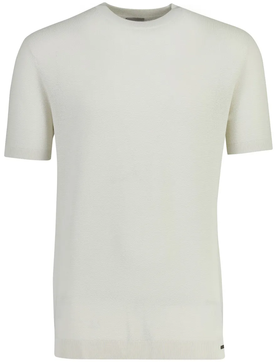 T-shirt Gentiluomo ronde hals off witte viscose