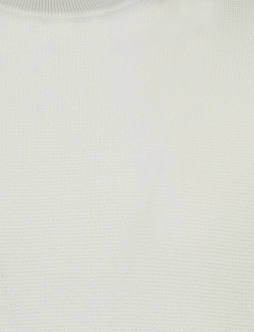 Off witte ronde hals T-shirt Gentiluomo