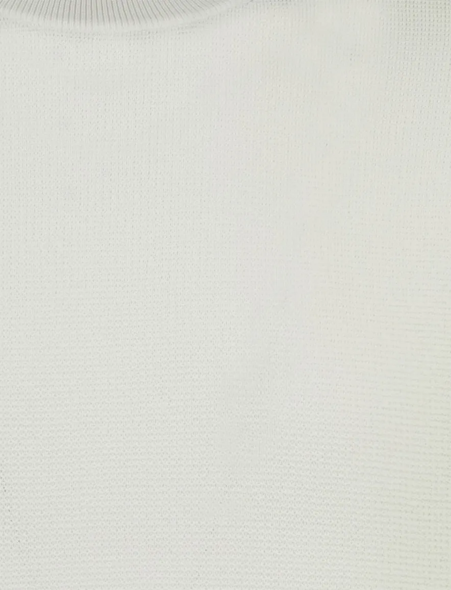 T-shirt Gentiluomo ronde hals off witte viscose