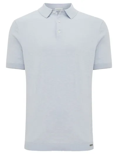 Gentiluomo Gentiluomo Polo lichtblauw v hals