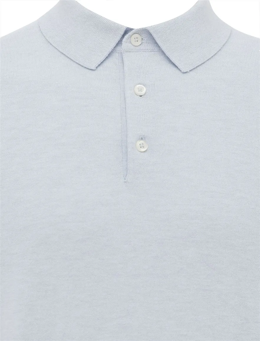 Gentiluomo poloshirt lichtblauw gemeleerd