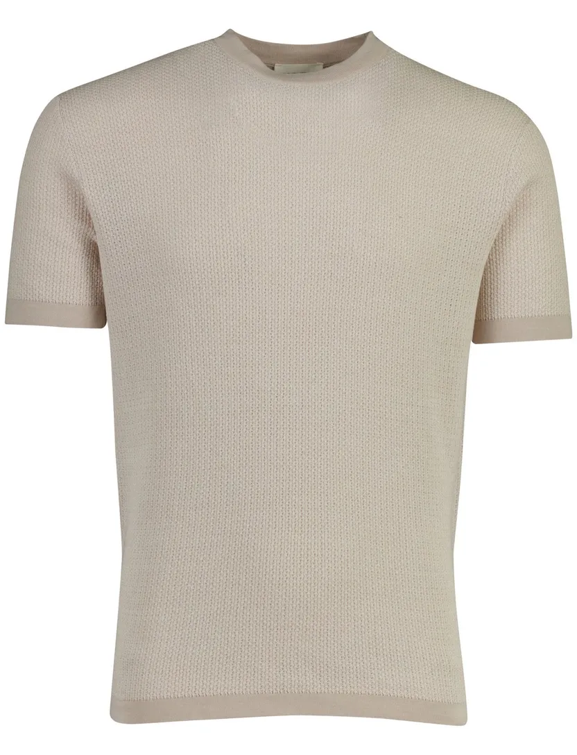 Beige katoenen t-shirt Gentiluomo