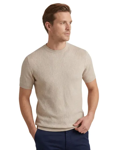 Gentiluomo Beige katoenen t-shirt Gentiluomo