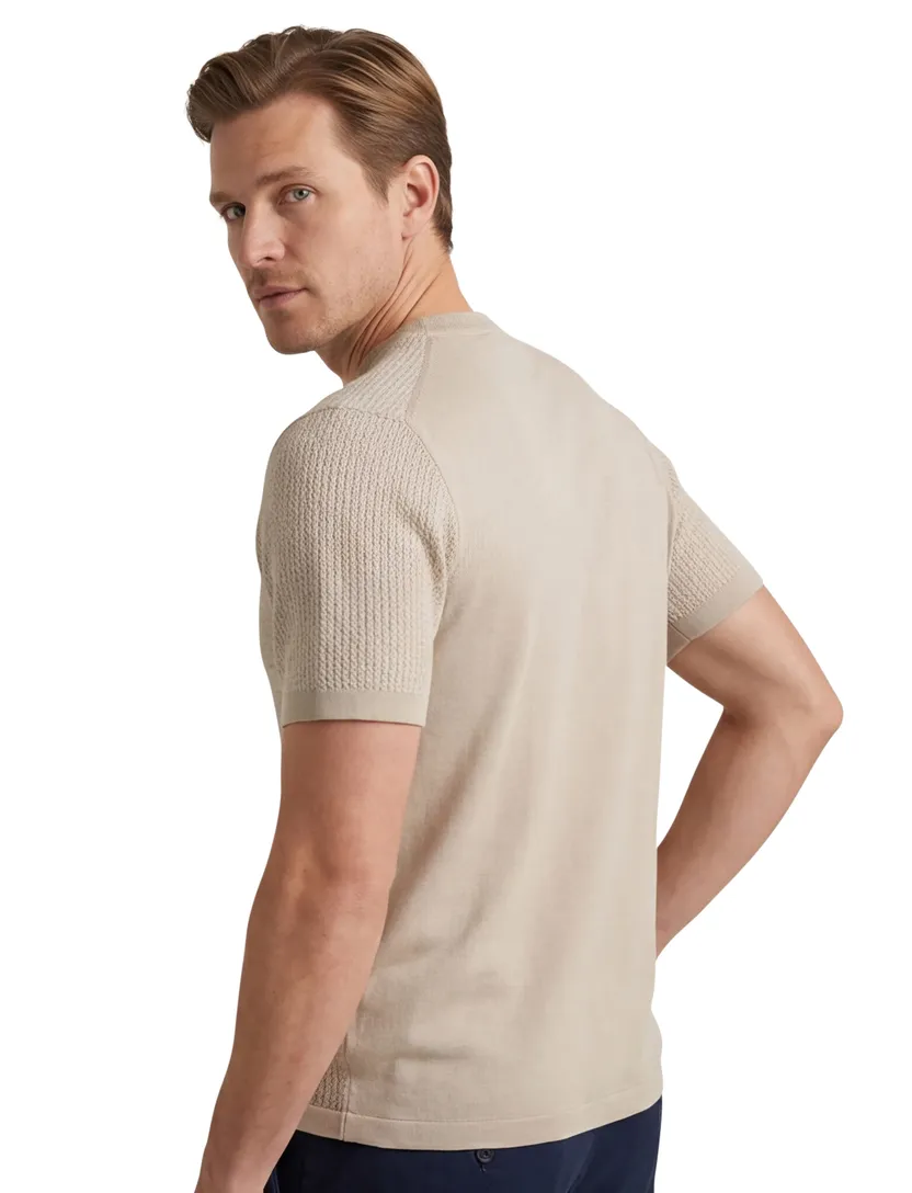Beige katoenen t-shirt Gentiluomo