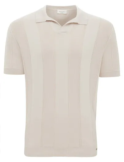 Gentiluomo Gentiluomo poloshirt beige met boord