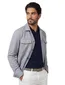 overshirt Gentiluomo grijs gemeleerd knoopjes normale fit
