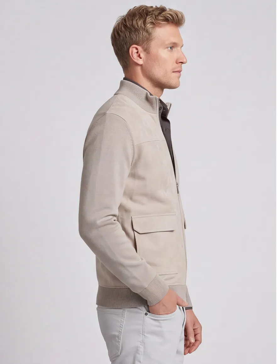 Gentiluomo beige vest normale fit