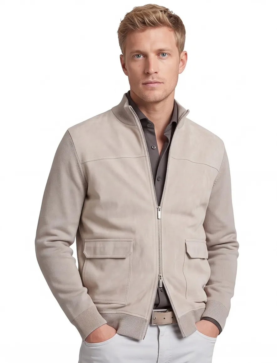 Gentiluomo beige vest normale fit