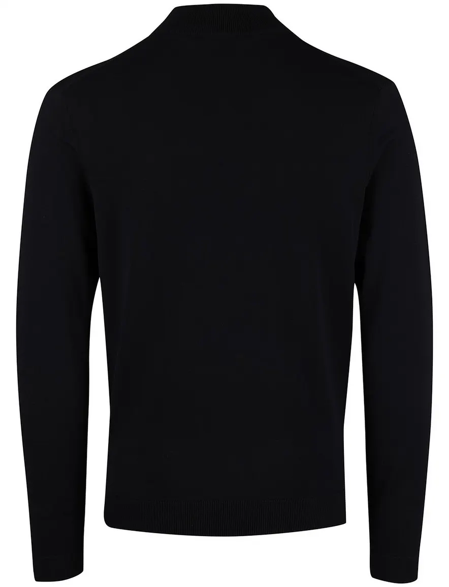 Gentiluomo Half zip trui donkerblauw