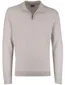 Half zip trui Gentiluomo beige textuur