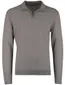 Half zip trui Gentiluomo antraciet textuur