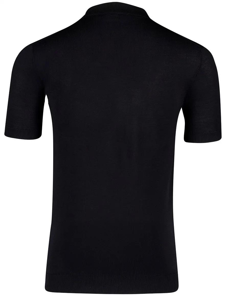 Gentiluomo Polo donkerblauw v hals