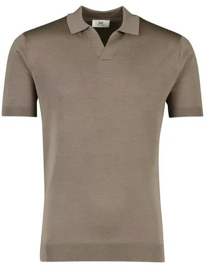Gentiluomo Gebreid poloshirt Gentiluomo bruin