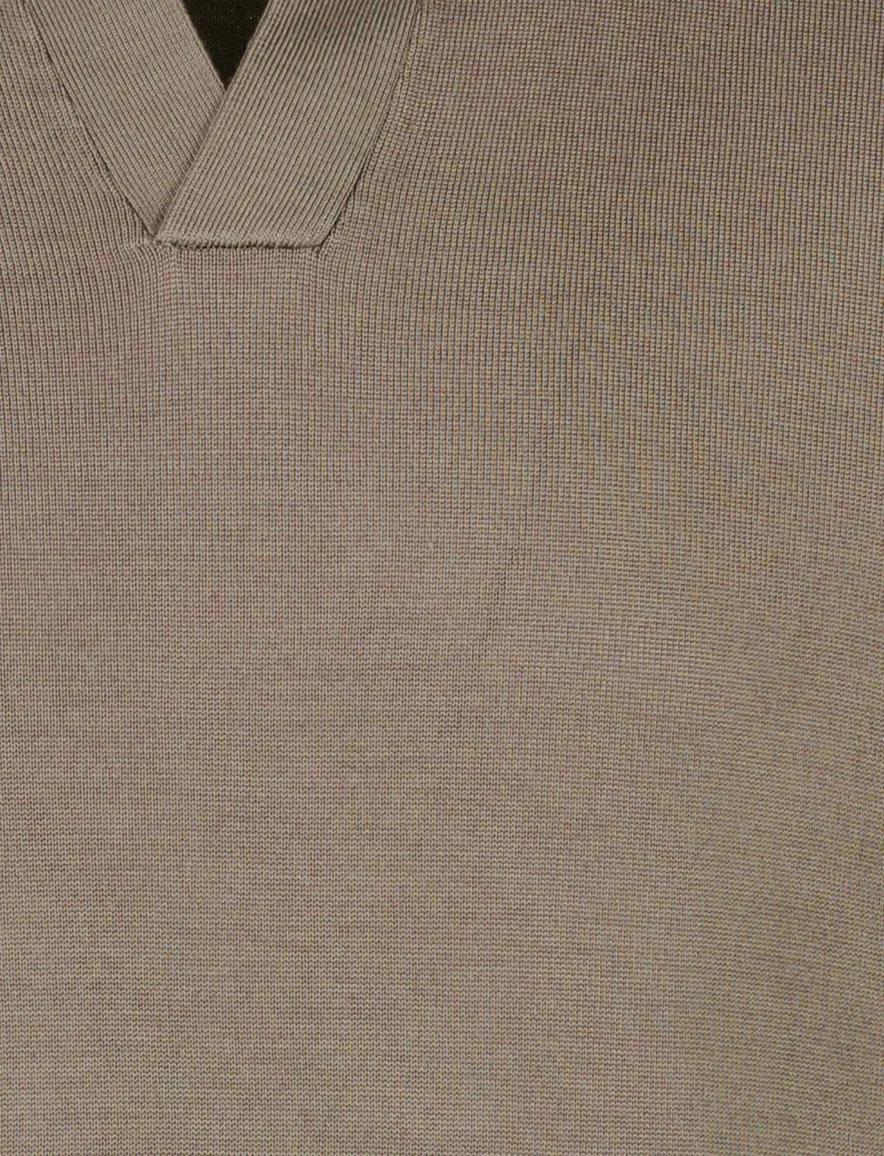 Gentiluomo poloshirt gebreid bruin