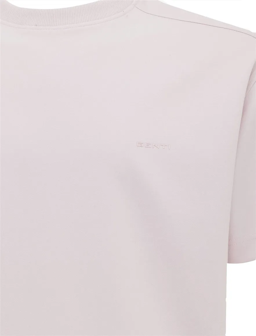 Genti t-shirt roze ronde hals
