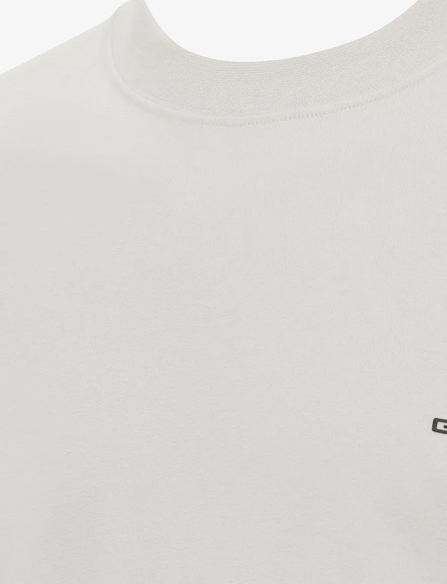Genti T-shirt ecru zwarte backprint