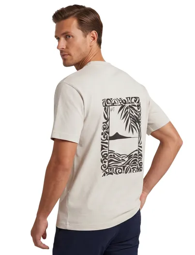 Genti Genti t-shirt creme backprint