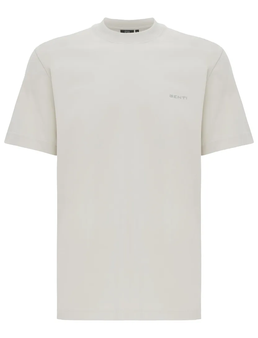 Genti t-shirt creme met backprint