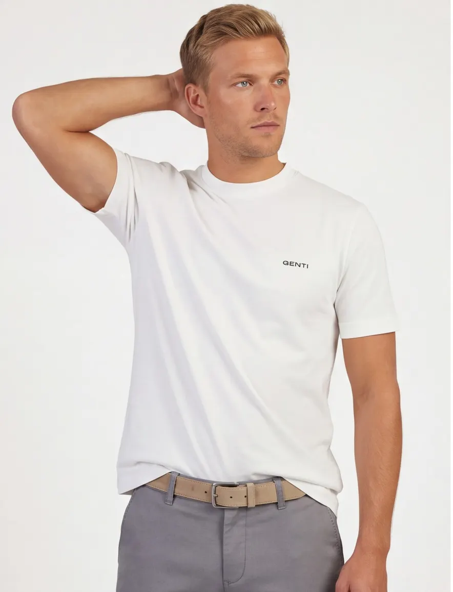 Genti T-shirts wit backprint bloemen