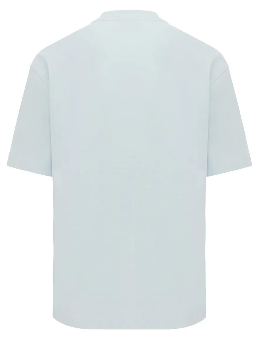 Genti T-shirt lichtblauw palm
