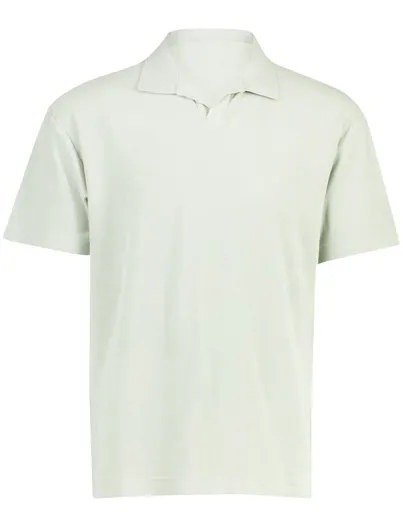 Genti Genti poloshirt groen v hals
