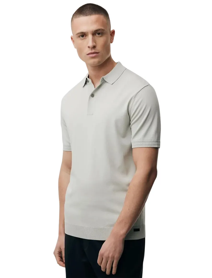 Beige poloshirt Genti 2 knoops normale fit
