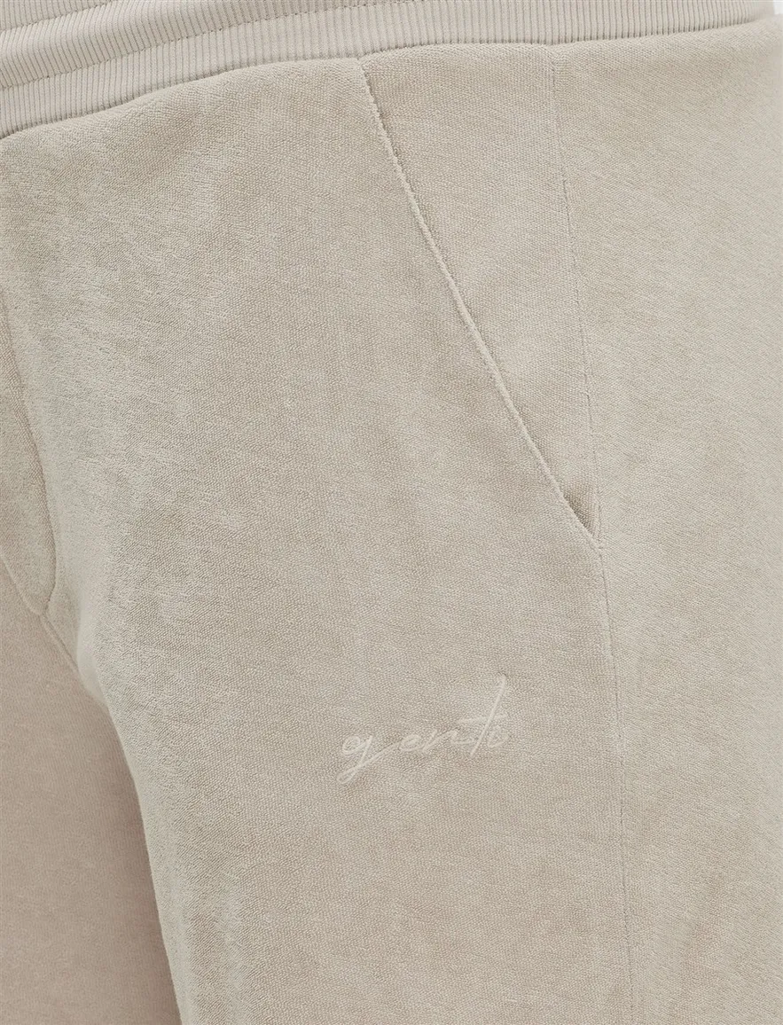 Genti korte broek beige jogging normale fit