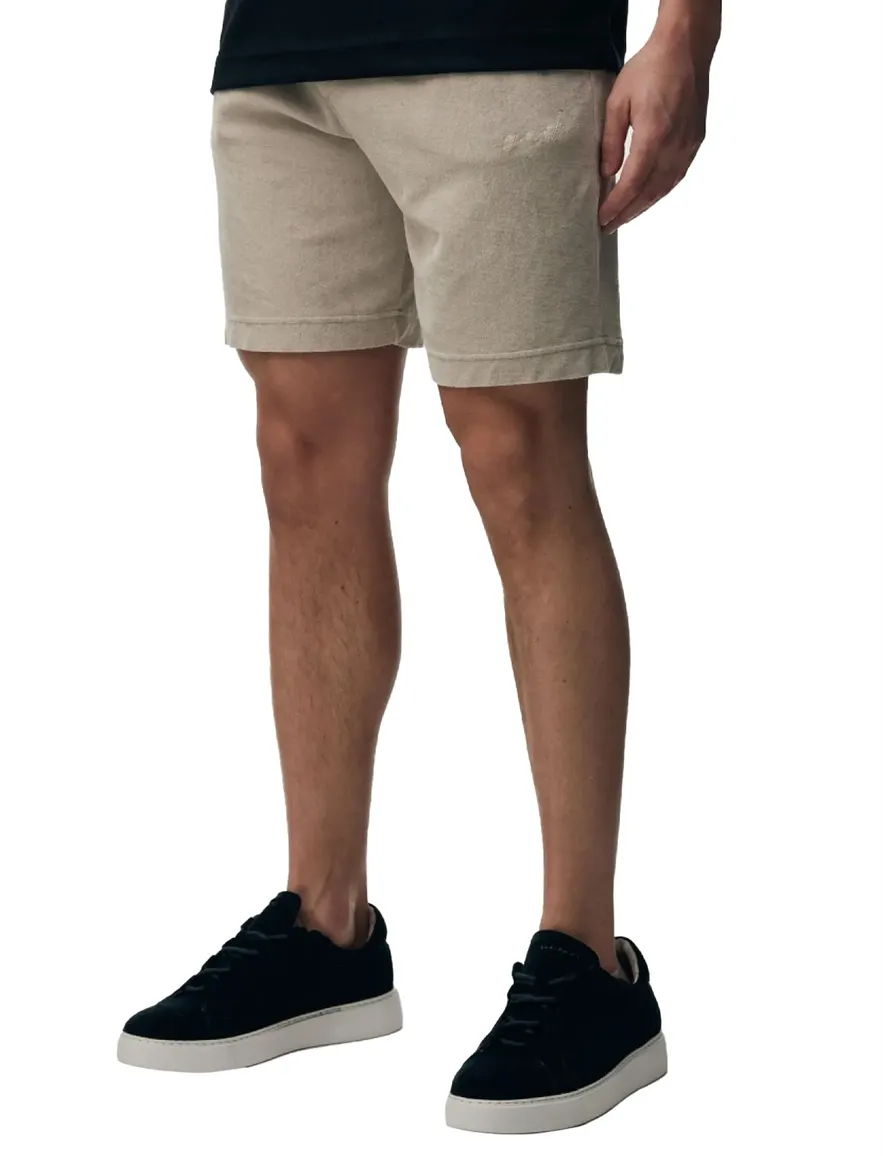 Genti Bermuda beige badstof