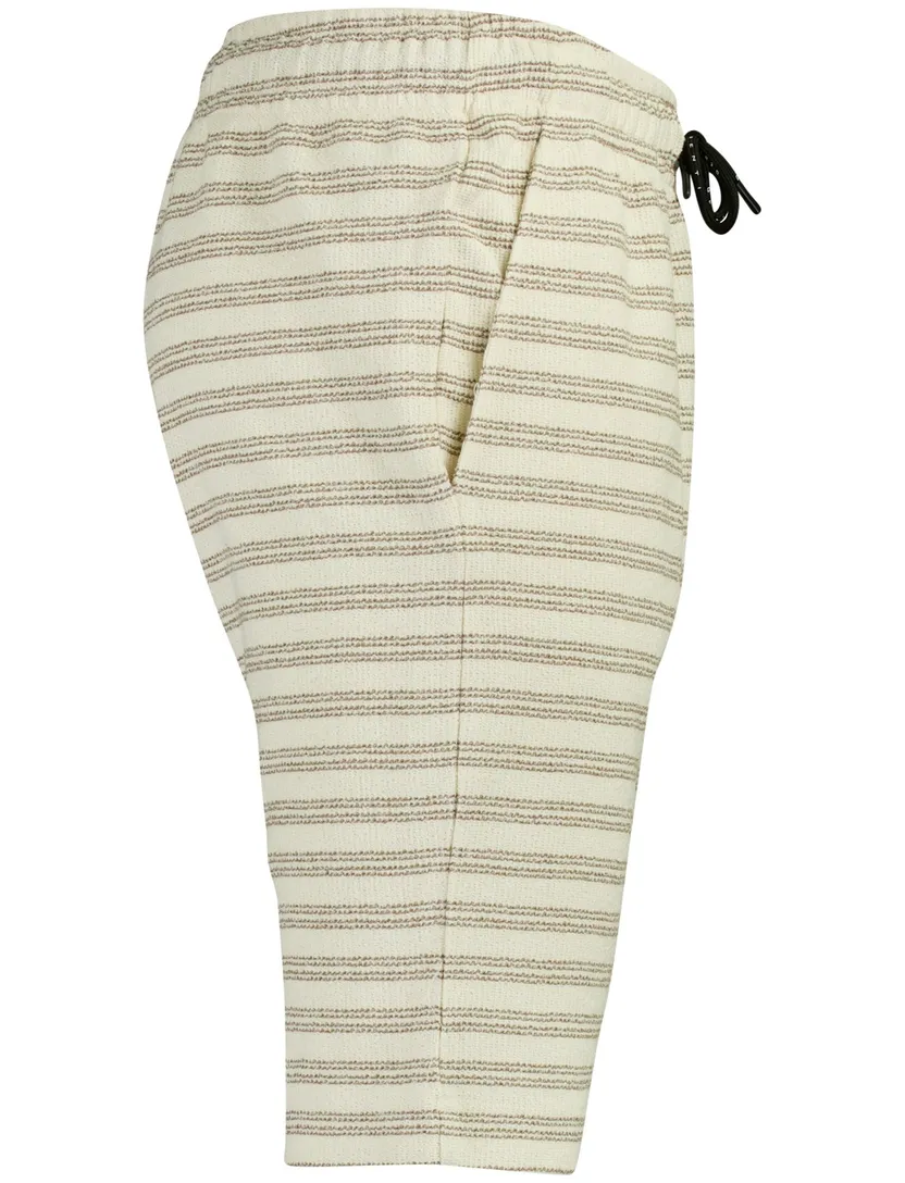 bermuda Genti normale fit beige streepjes structuur normale fit