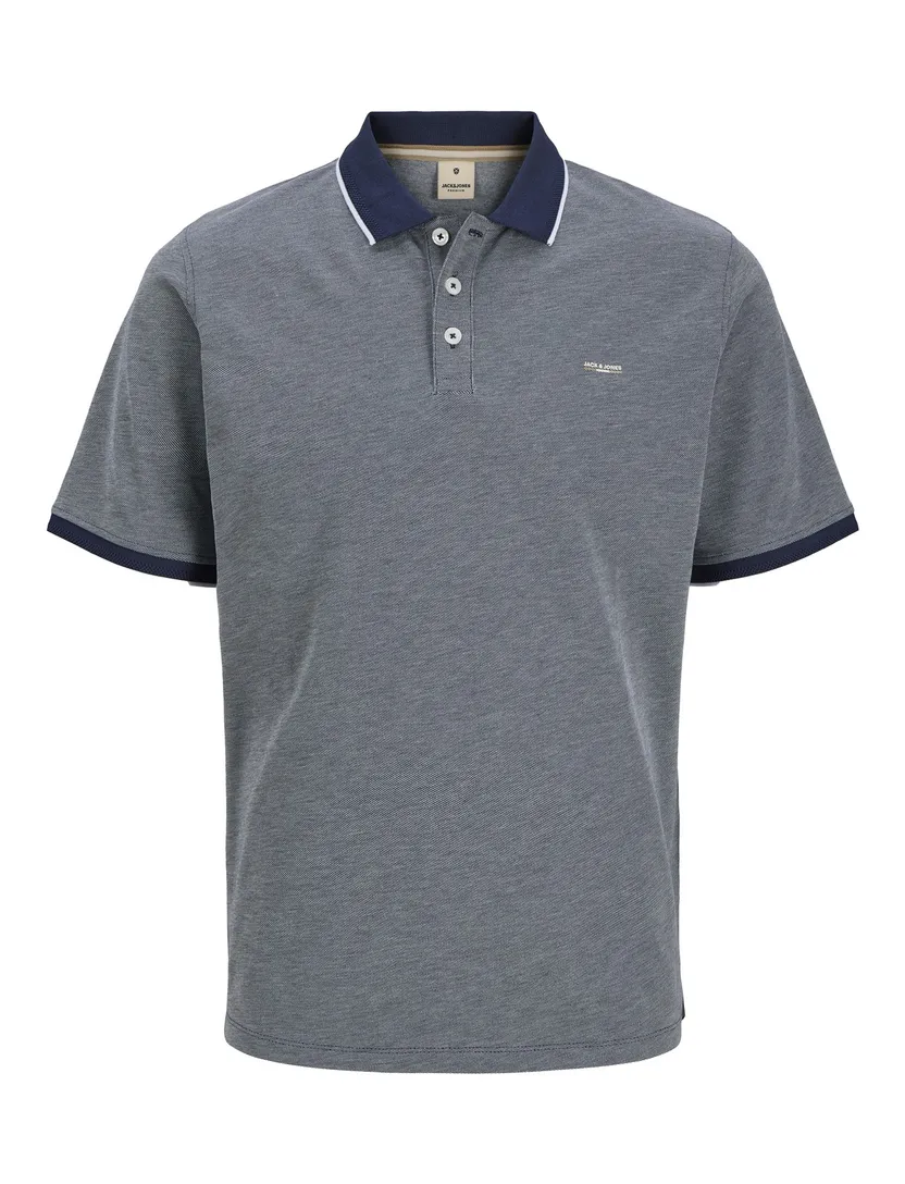Jack & Jones Plus Size polo donkerblauw wijde fit