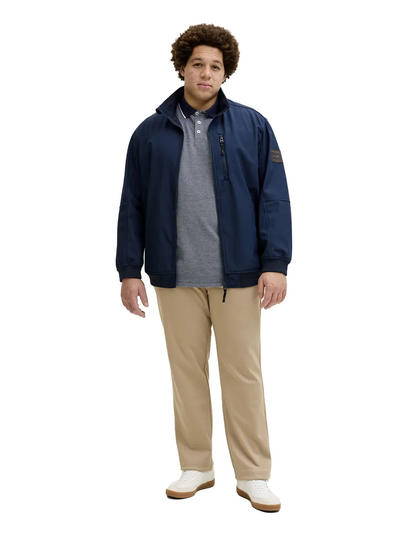 Jack & Jones Plus Size polo donkerblauw wijde fit