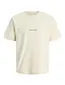 Jack & Jones T-shirts creme ronde hals korte mouw