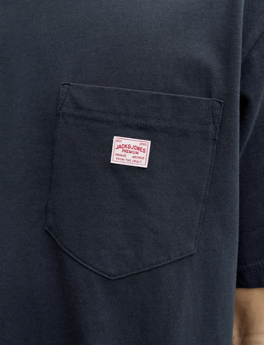 Jack & Jones T-shirts navy met borstzak