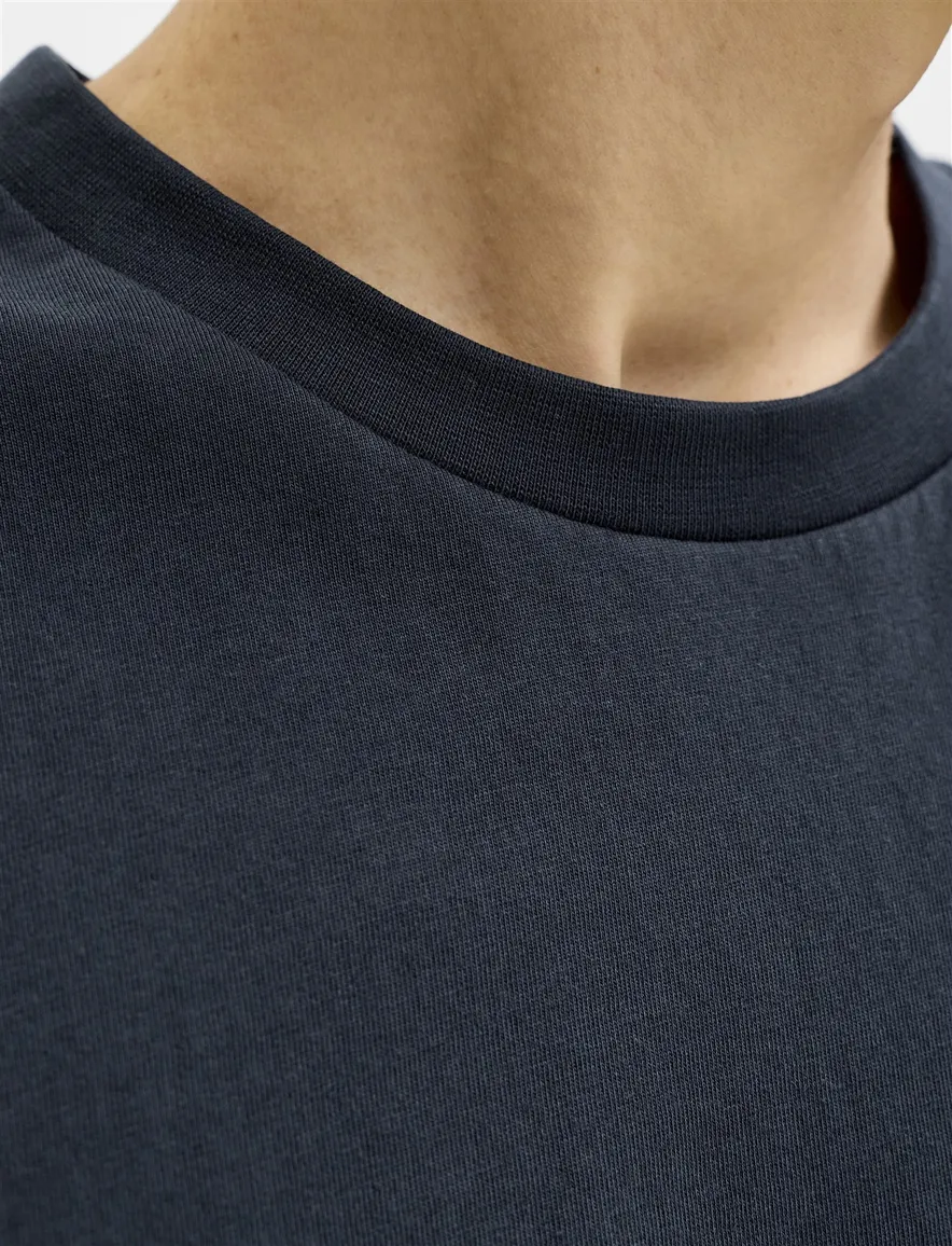 Jack & Jones T-shirts navy met borstzak