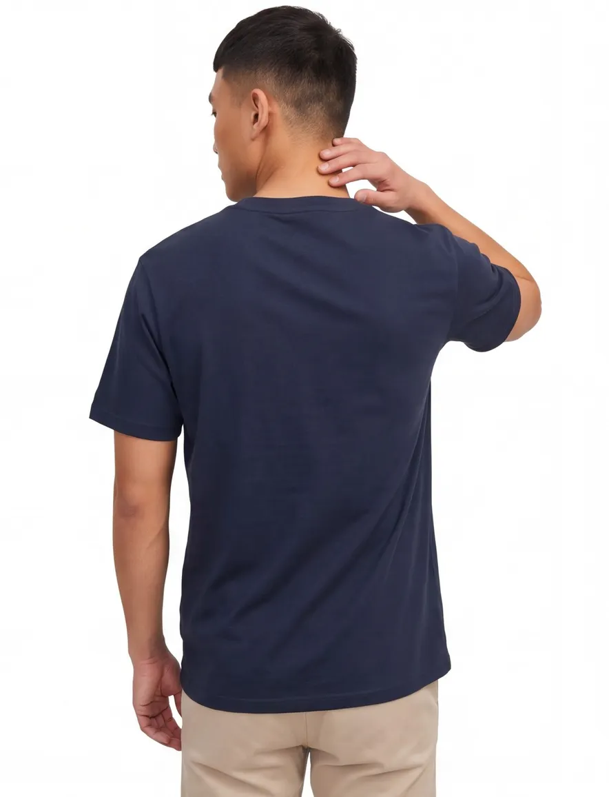 Jack & Jones T-shirts navy met borstzak